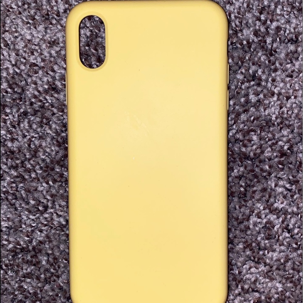 Yellow iPhone XS Max case